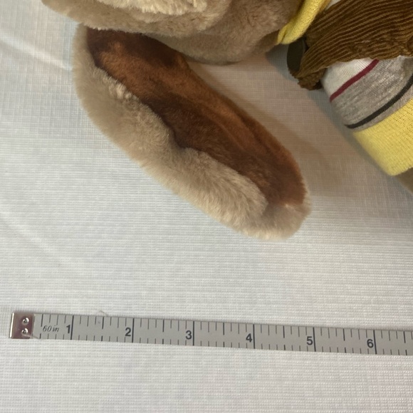 WRINKLES Dog Hand Puppet Plush Ganz Bros Brown 16” Shirt/Overalls Vintage 1981 - Picture 11 of 14